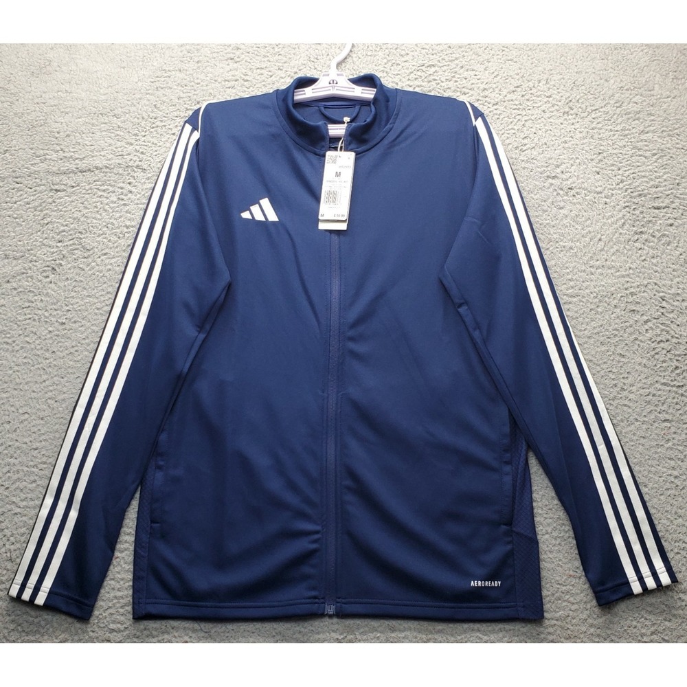 Adidas Tiro 23 Football/Soccer Track Jacket Mens Medium Multi 3-Stripes Full Zip